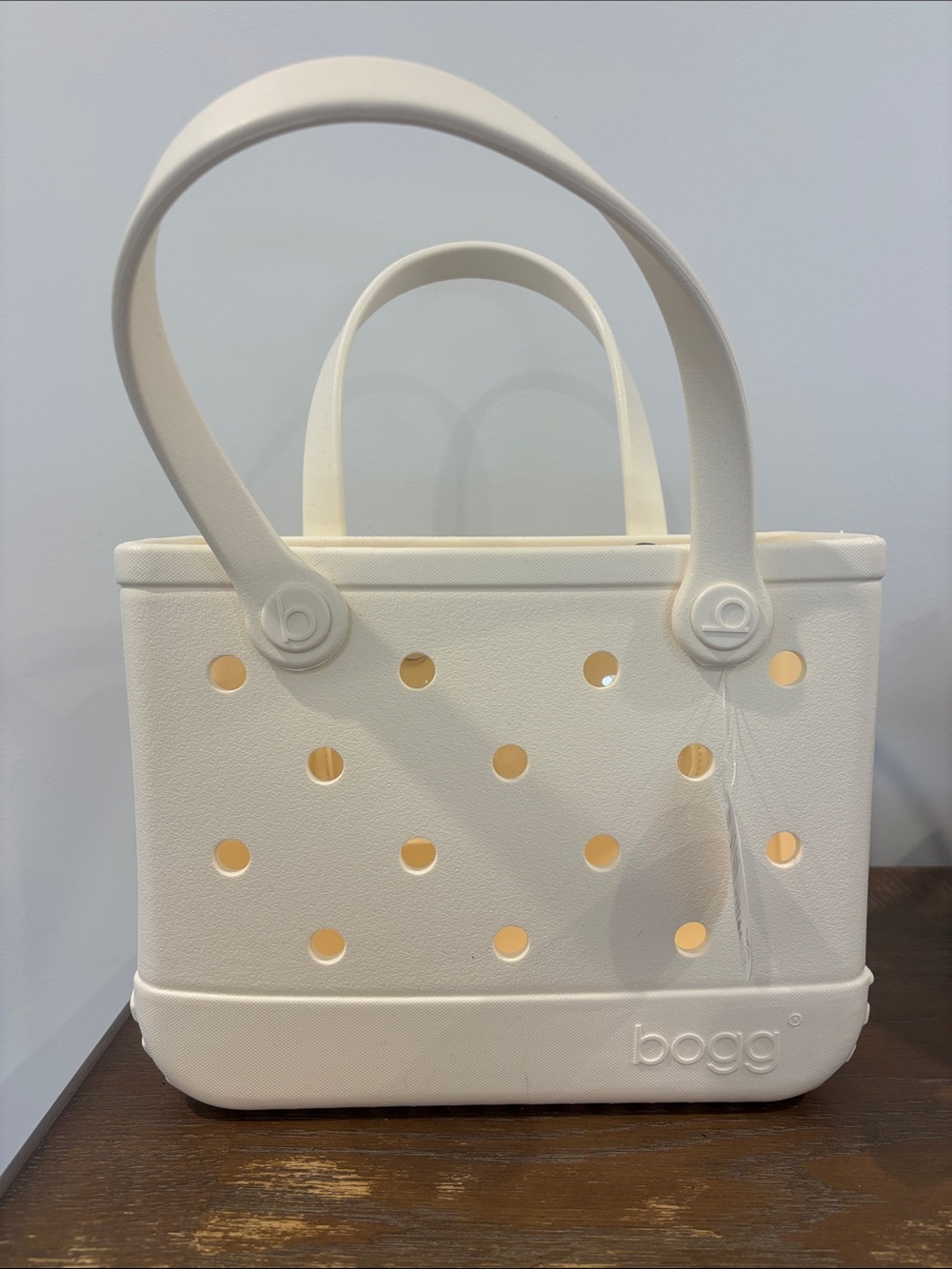 NWT Bitty Bogg Bag Small Tote in White
